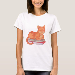 Bibliotek Cat T Shirt