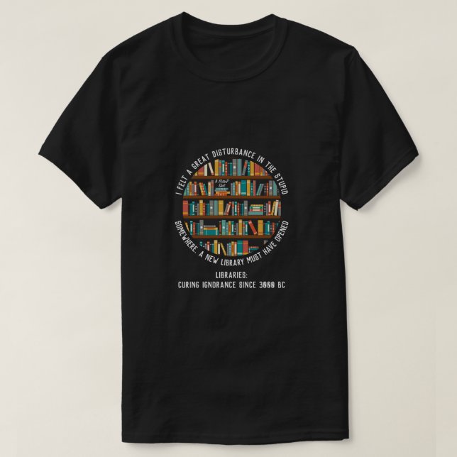 Bibliotek Cure Ignorance (2) - A MisterP Shirt T Shirt (Design framsida)