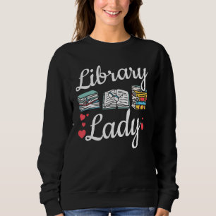 Bibliotek Dam Kvinnor i Bok T Shirt