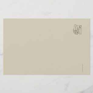 Bibliotek Dark Academia-Minimalistiska Vintageböck Brevpapper