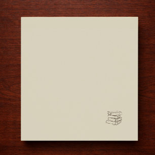 Bibliotek Dark Academia-Minimalistiska Vintageböck Tilläggskort