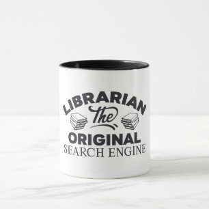 Bibliotek den ursprungliga sökmotorn mugg