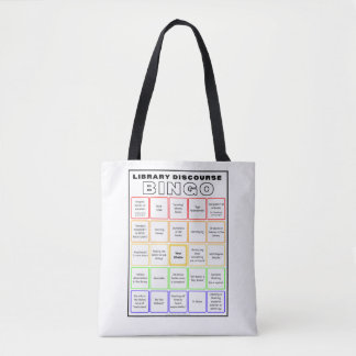 Bibliotek Diskurs Bingo Shirt Tote Bag Tygkasse