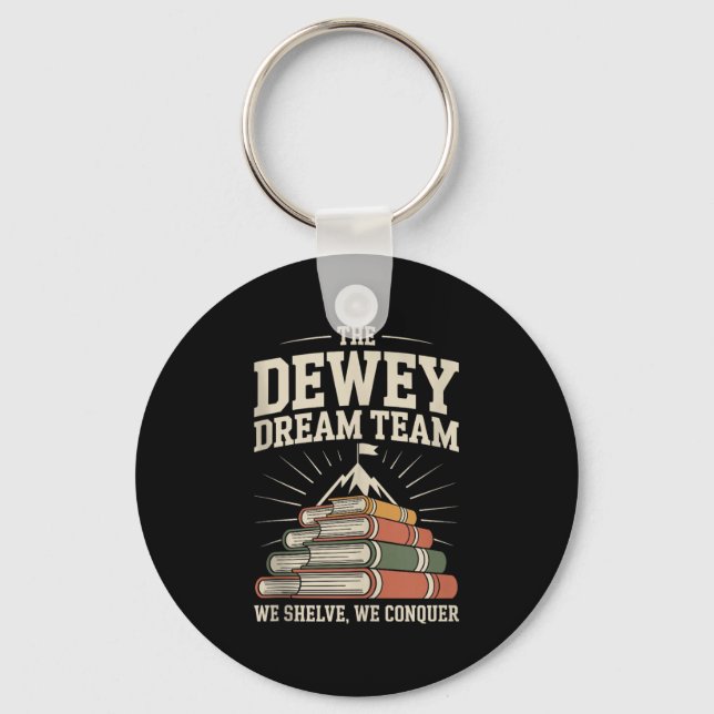 Bibliotek Dream Team Mountain of Bokar Funny Libra Nyckelring (Framsida)