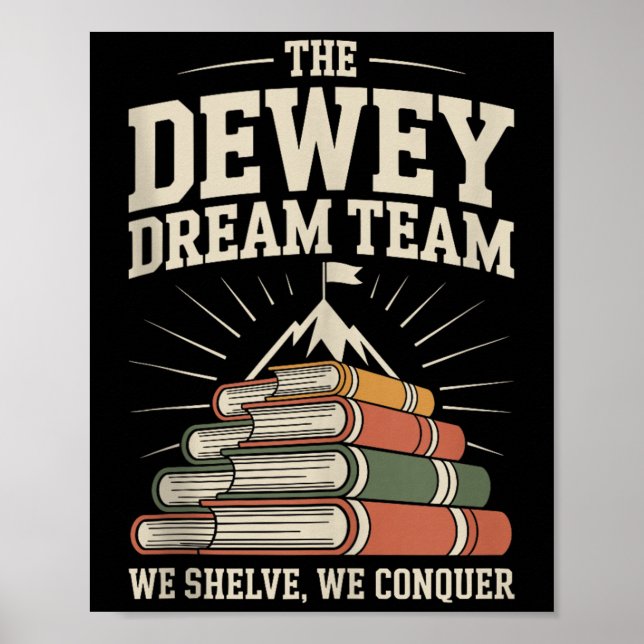 Bibliotek Dream Team Mountain of Bokar Funny Libra Poster (Framsidan)