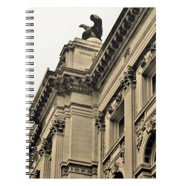 Bibliotek Dreams Anteckningsbok Med Spiral (Framsidan)