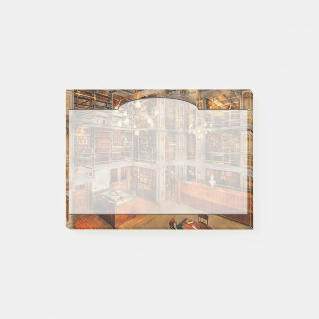 Bibliotek - en litterär klassiker 1905 post-it block (Framsida)