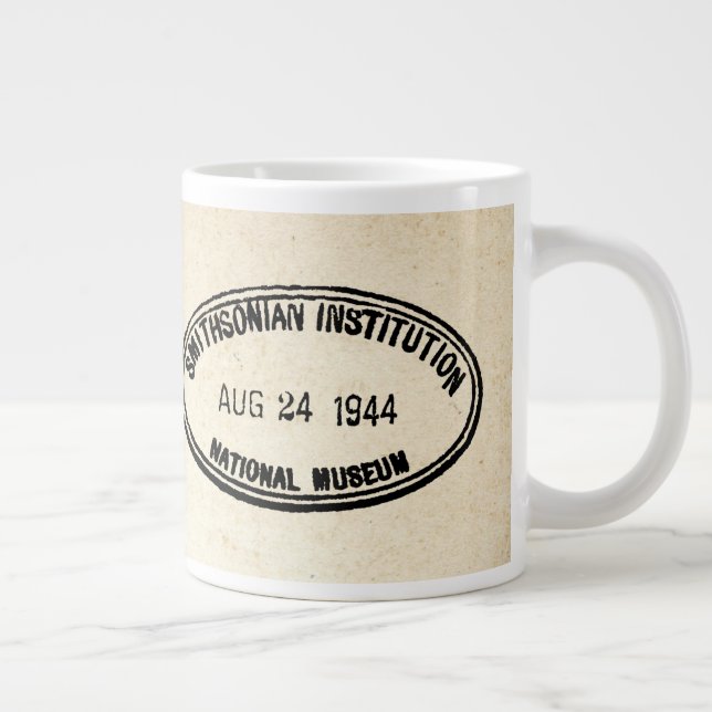 Bibliotek Frimärke Smithsoniska institutionen 1944 Jumbo Mugg (Höger)
