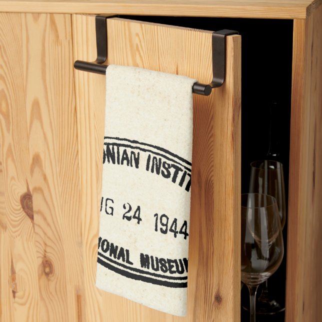 Bibliotek Frimärke Smithsoniska institutionen 1944 Kökshandduk (Thirds Fold)