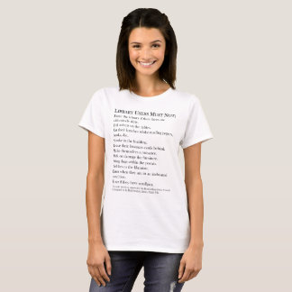 Bibliotek härskar den grundläggande T-tröja T Shirt