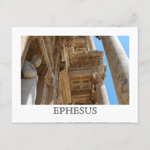 Bibliotek i Celsus vykort