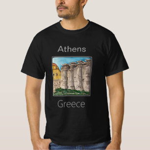 Bibliotek i Hadrien, Aten, Grekland T Shirt