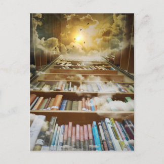 Bibliotek i Himlar Vykort
