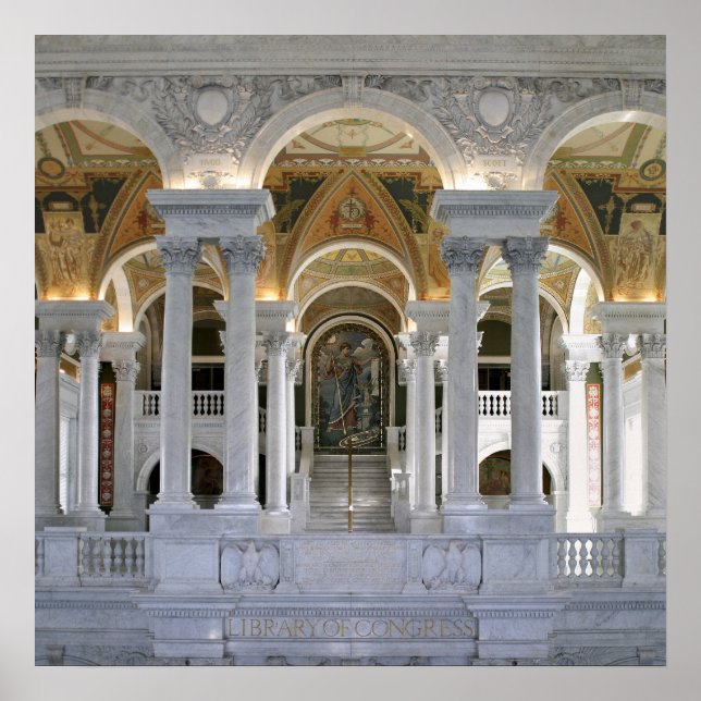 Bibliotek i kongressen 20 x 20 poster (Framsidan)