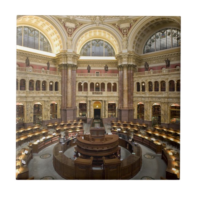 Bibliotek i kongressen kakelplatta (Framsidan)