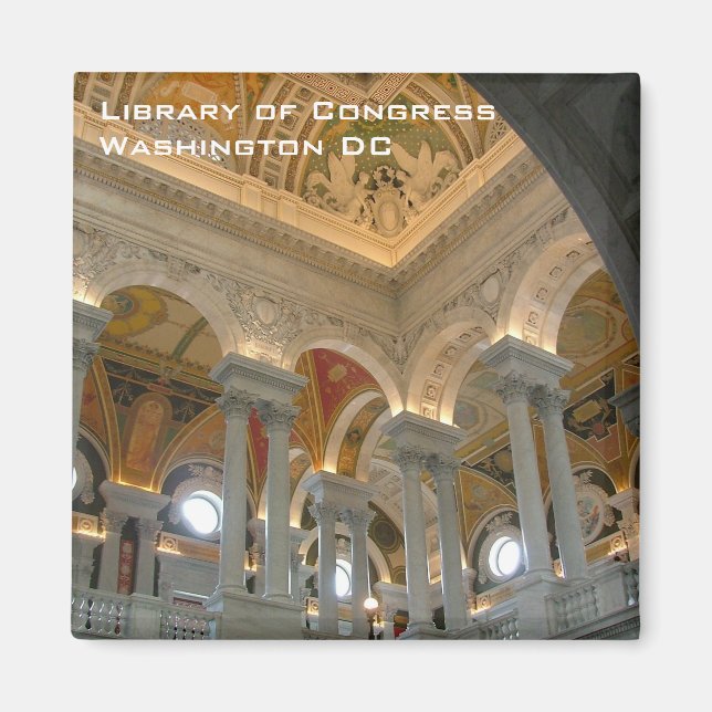 Bibliotek i kongressen magnet (Framsidan)