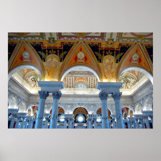 Bibliotek i kongressen poster (Framsidan)