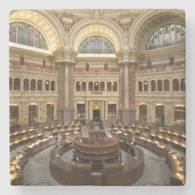 Bibliotek i kongressen stenunderlägg (Framsidan)