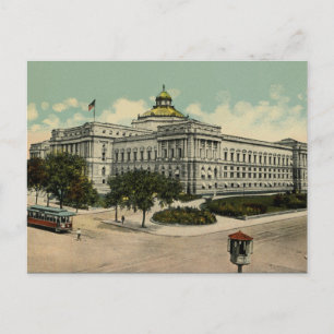 Bibliotek i kongressen Washington DC 1900-talet Vykort