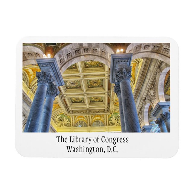 Bibliotek i kongressen, Washington DC Magnet (Horisontell)