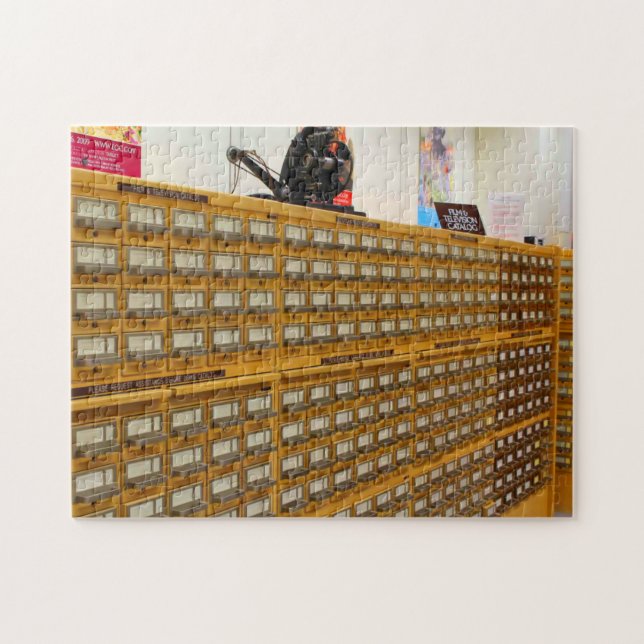 Bibliotek i kongresskortskatalog pussel (Horisontell)
