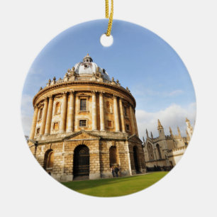 Bibliotek i Oxford, England Julgransprydnad Keramik