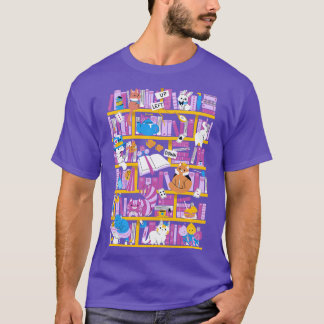 Bibliotek i Wonderland T Shirt