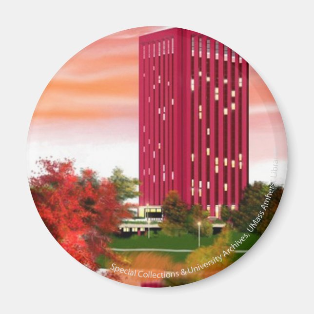 Bibliotek in Fall av Tam Nguyen Magnet (Framsidan)