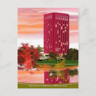 Bibliotek in Fall av Tam Nguyen Vykort