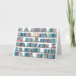 Bibliotek julkort helgkort