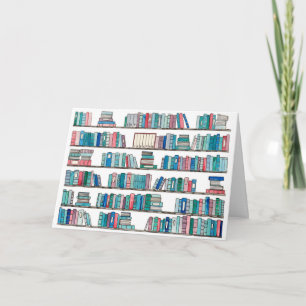 Bibliotek julkort helgkort