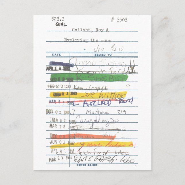 Bibliotek-kort 3503 vykort (Framsida)