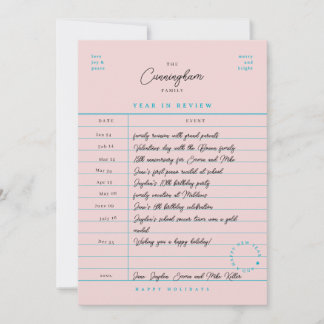 Bibliotek-kort år i granskningsformat med vanligt julkort