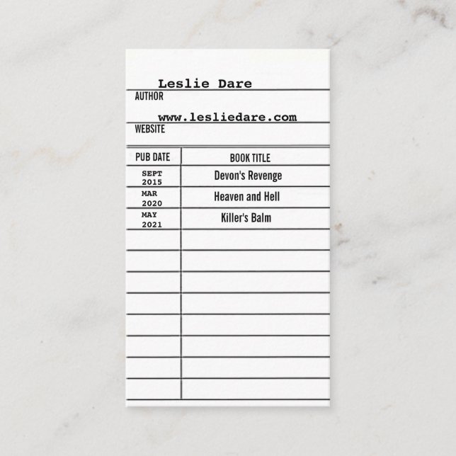 bibliotek-kort visitkort (Framsida)