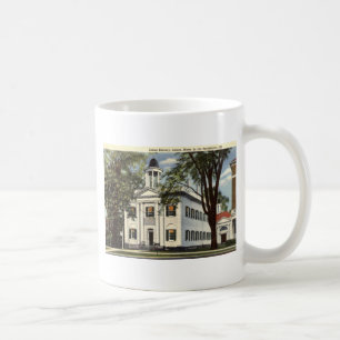 Bibliotek Lenox, Massachusetts vintage 1932 Kaffemugg