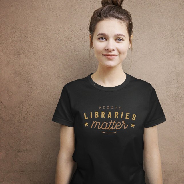 Bibliotek Matter Vintage T Shirt (Libraries Matter Vintage T-shirt)