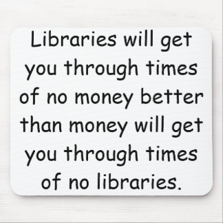 Bibliotek och pengar musmatta