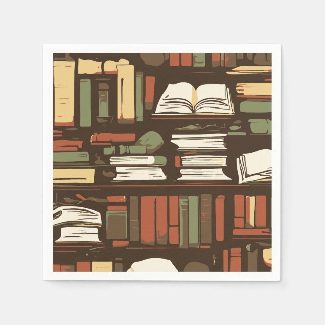 bibliotek pappersservett (Framsidan)