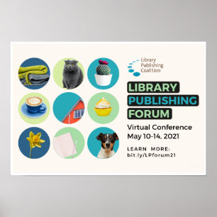 Bibliotek Publishing Forum 2021 Poster - 19 x 13 t