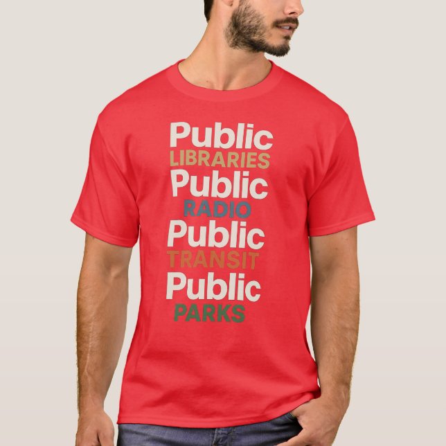 Bibliotek, RADIO, TRANSIT, PARKER T Shirt (Framsida)