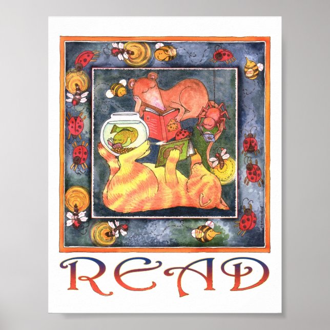 Bibliotek Read Poster 08 (Framsidan)