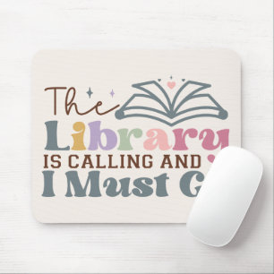 Bibliotek ringer och jag måste åka musmatta