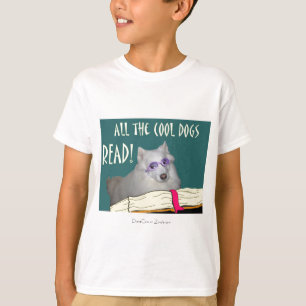 Bibliotek - Samoyed - kalla hundar läste läs-och Tröja
