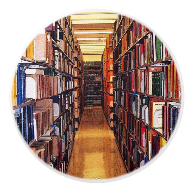 Bibliotek Shelves Ceramic Knob Knopp (Framsidan)