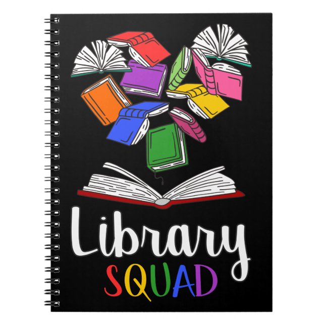Bibliotek Squad I Anteckningsbok (Framsidan)