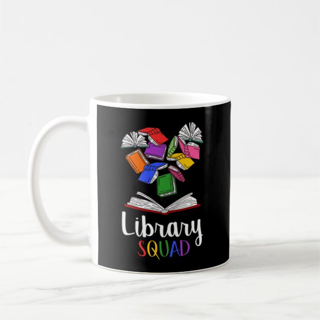 Bibliotek Squad I Kaffemugg (Vänster)