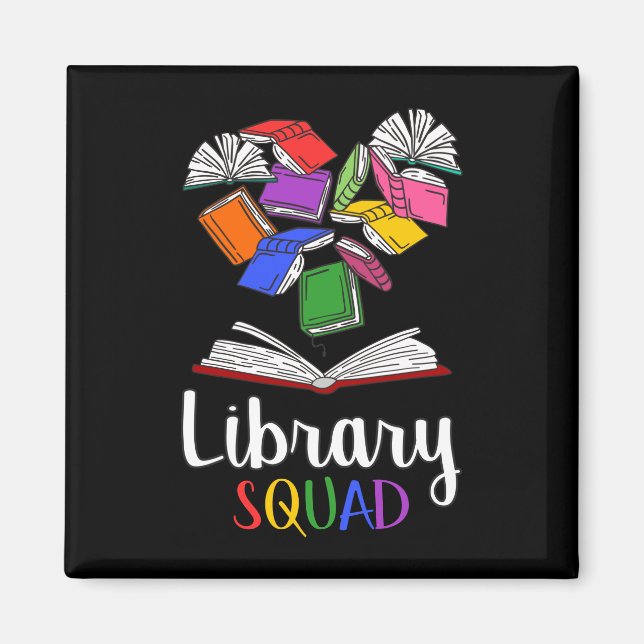 Bibliotek Squad I Magnet (Framsidan)