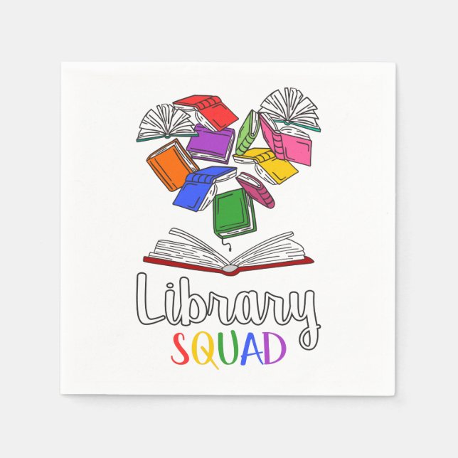 Bibliotek Squad I Pappersservett (Framsidan)