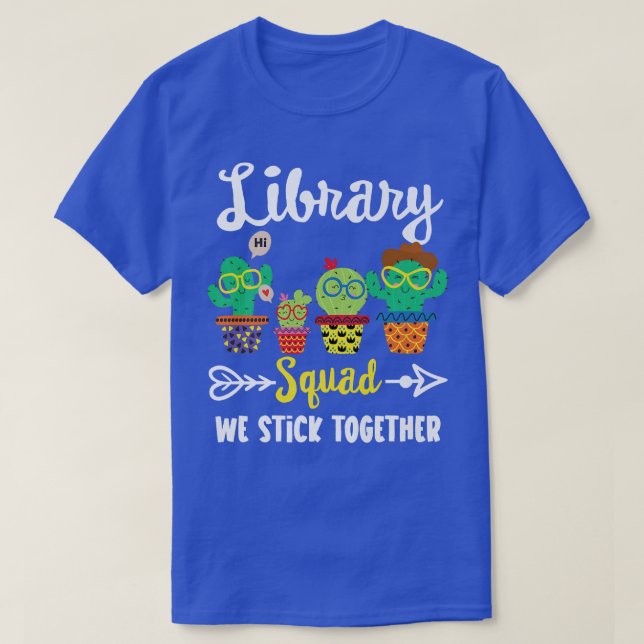 Bibliotek Squad, LUNT, School Cactus Team Lib T Shirt (Design framsida)