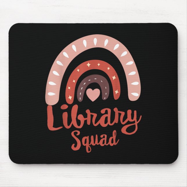 Bibliotek Squad School Squad Librarian Bookworm Bo Musmatta (Framsidan)